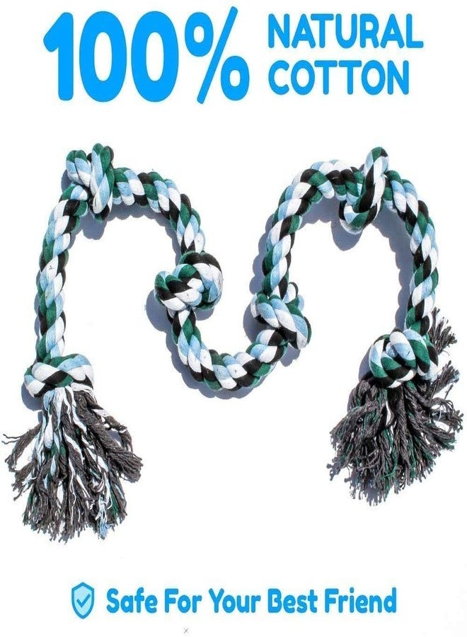 Pet Guard Large Dog Rope Toys for Aggressive Chewers Dog Rope Pet Tug Toy Cotton Rope Dog Chew Toys for Large Dogs Tug of War Toy Strong Chewing Teething Training Interactive Dog Rope Toy - Image 3